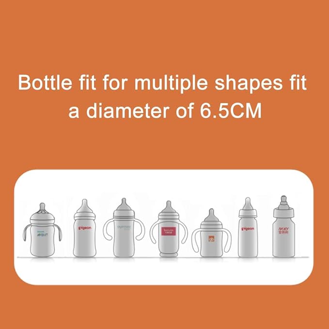 Baby Bottle Warmer with LCD Display, Portable Rechargeable Wireless