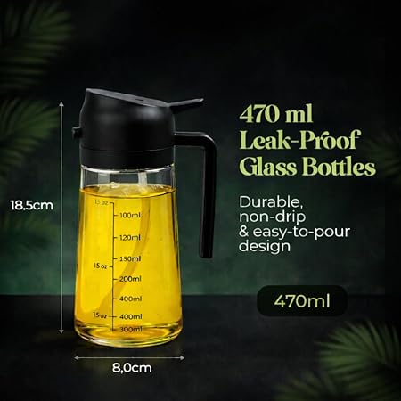 2-Pack Oil Dispenser & Spray Bottle