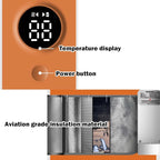 Baby Bottle Warmer with LCD Display, Portable Rechargeable Wireless