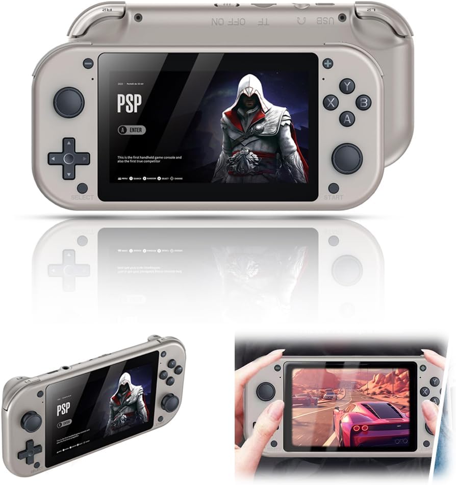 Azonee M17 Retro Handheld Game Console in (Silver)