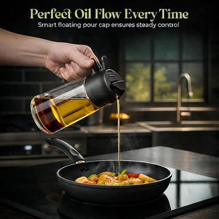 2-Pack Oil Dispenser & Spray Bottle