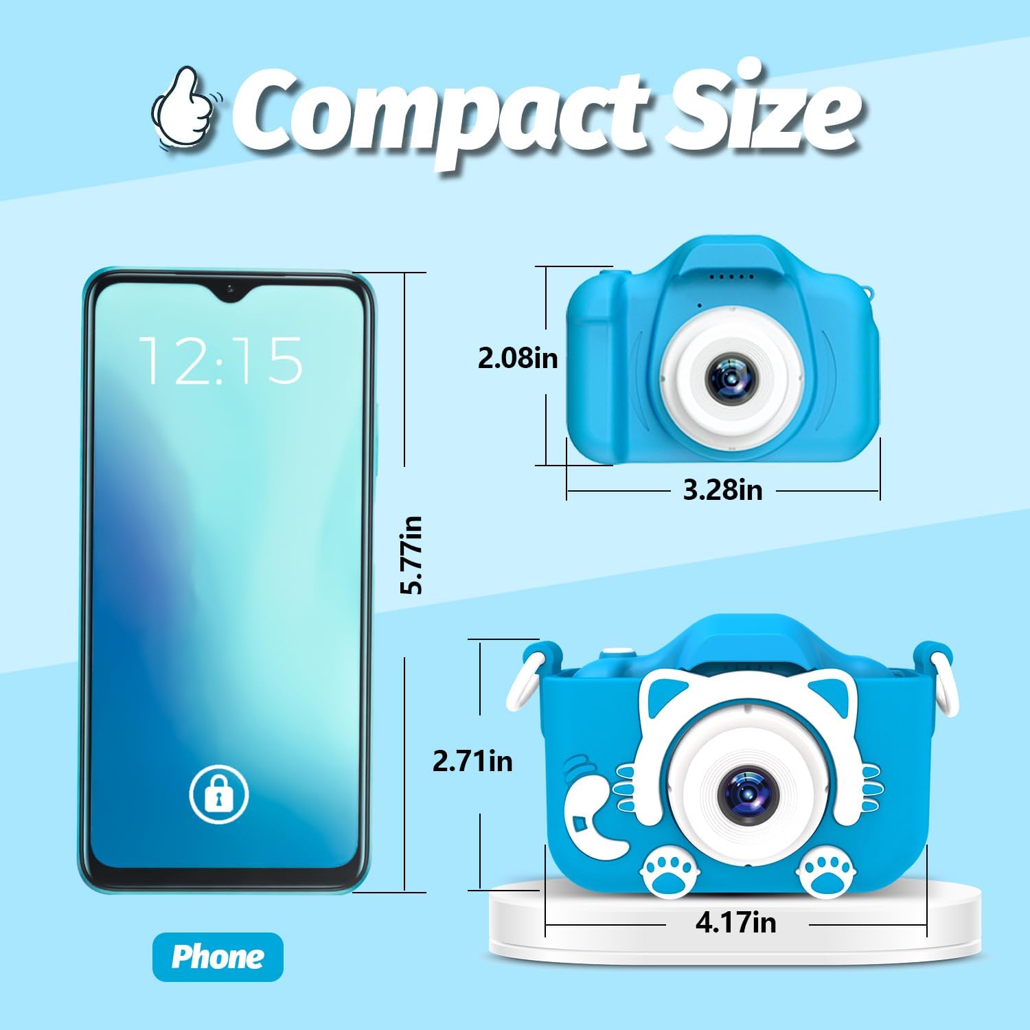 Goopow Kids Camera Toys for 3-8 Year Old Boys