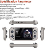 Azonee M17 Retro Handheld Game Console in (Silver)