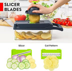 Vegetable Chopper 14-in-1 – Manual Food Slicer