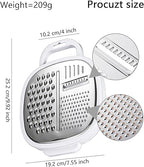 Cheese Grater with Container, Stainless Steel Ginger Grater