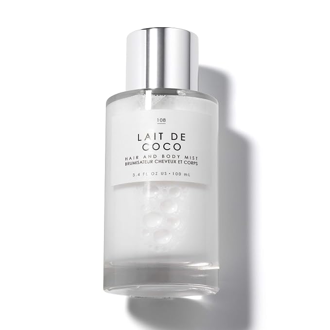 Le Monde Gourmand Lait de Coco Hair & Body Mist for Women - Coconut Vanilla Fragrance, 100ml / 3.4 fl oz