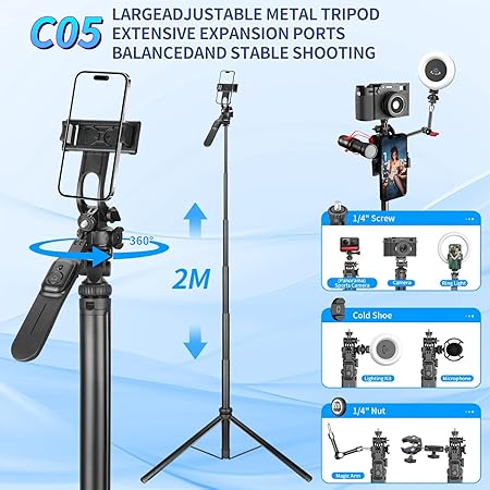 Selfie Stick Tripod Stand with Remote