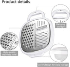Cheese Grater with Container, Stainless Steel Ginger Grater