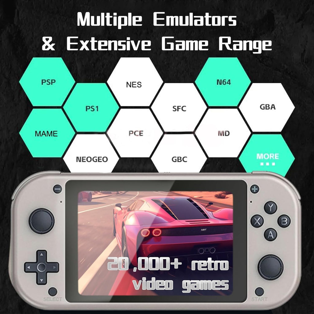 Azonee M17 Retro Handheld Game Console in (Silver)