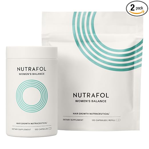 Nutrafol Women’s Balance Hair Growth Supplements for Women 45+ - 2-Month Bundle, 240 Capsules