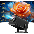 HY320 Mini Projetor, Bluetooth 5.0 and Android 11, Suporte 4K