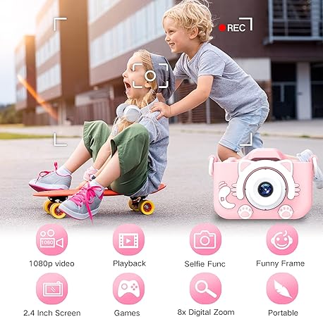 Goopow Kids Camera Toys for 3-8 Year Old Girls Boys