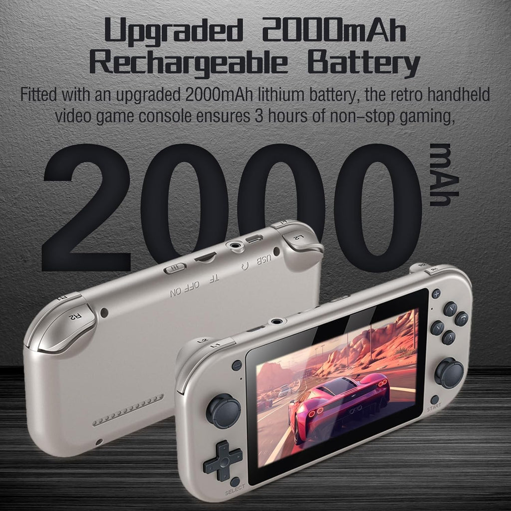 Azonee M17 Retro Handheld Game Console in (Silver)