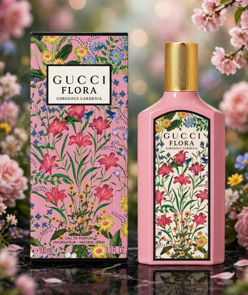 Gucci Flora Gorgeous Gardenia Eau de Parfum Spray for Women, 3.3 oz / 100ml,