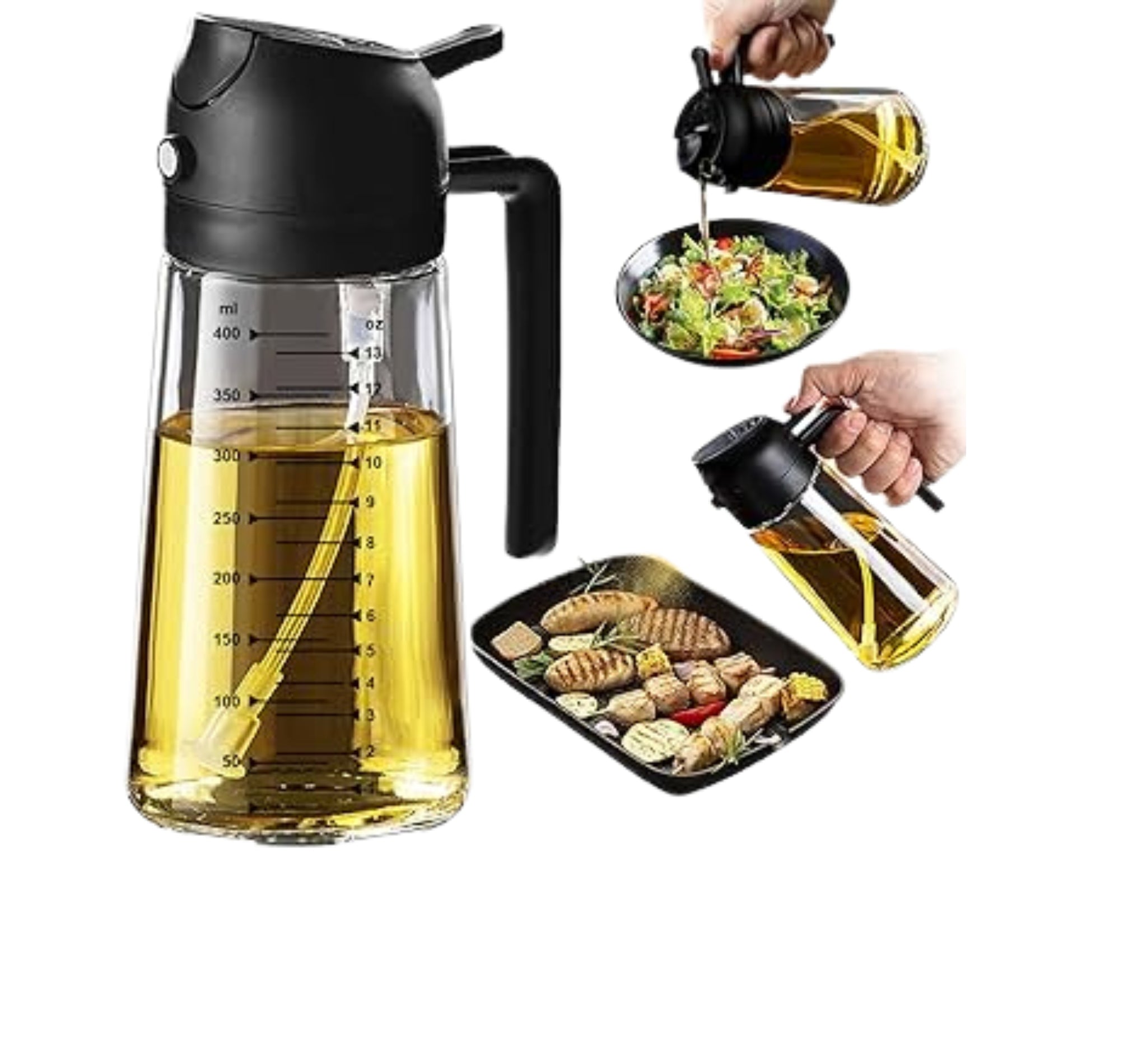 2-Pack Oil Dispenser & Spray Bottle