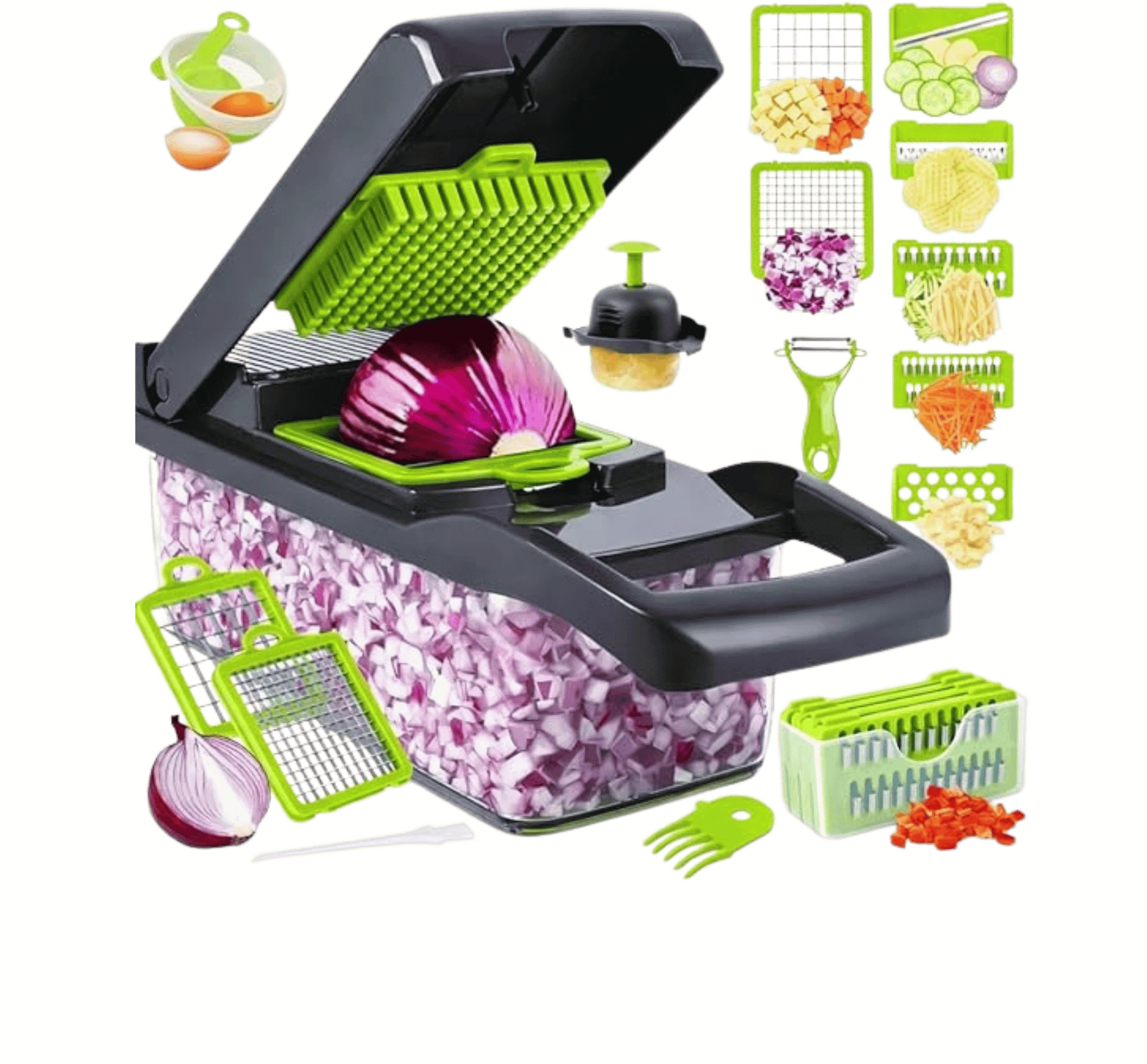 Vegetable Chopper 14-in-1 – Manual Food Slicer