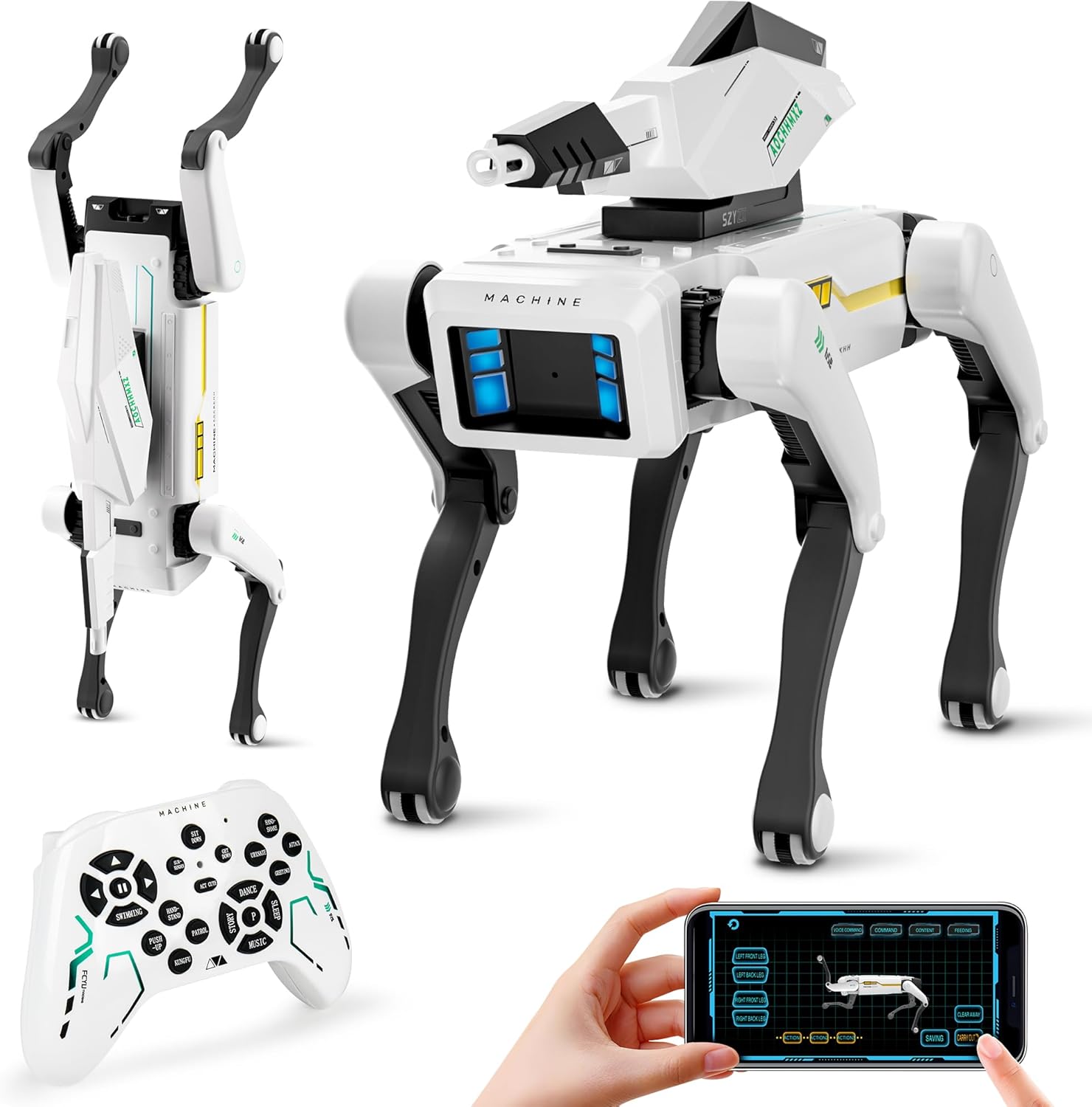 Smart Robot Dog - Interactive STEM Pet with Voice Control, 30+ Actions &amp; APP Programming, Durable Design for Kids Age 6+ (Compatible with iOS/Android)